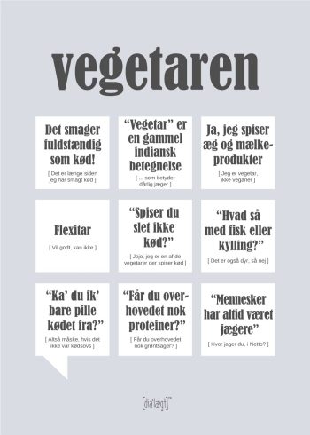 vegetar plakat