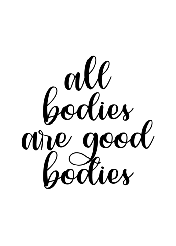 all bodies are good bodies plakat