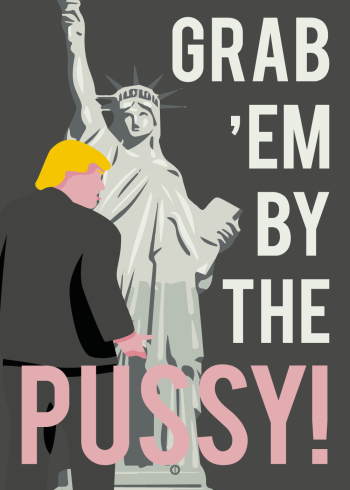 Donald trump funny poster grab them by the pussy