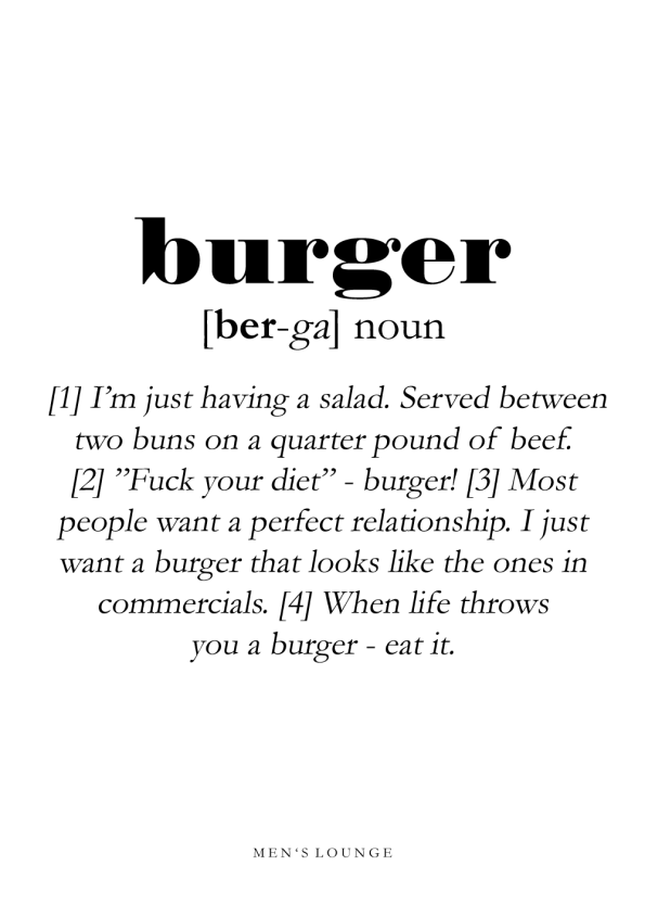 burger definition på engelsk
