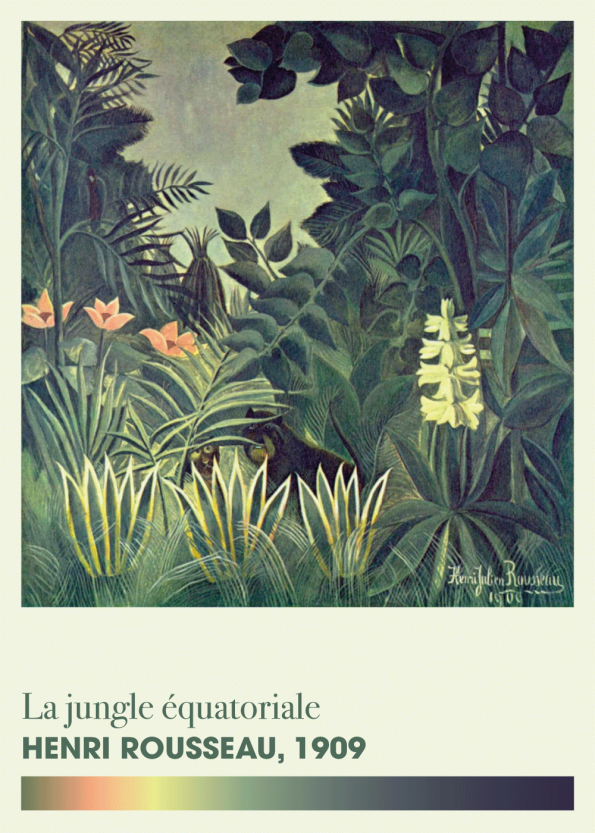 Henri rousseau plakat med la jungle