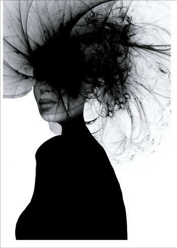 flotte billeder af kvinde i sort hvid farver