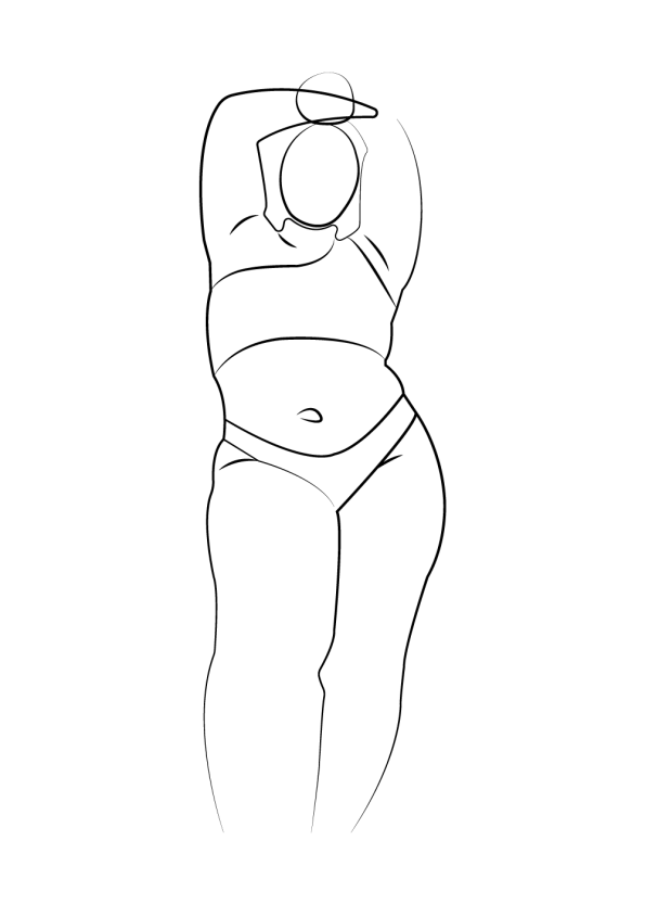 Body-positivity-plakat-med-flot-line-art-af-kvinde-kroppen