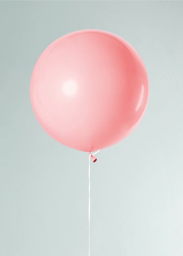 fotokunst plakater med lyserød ballon