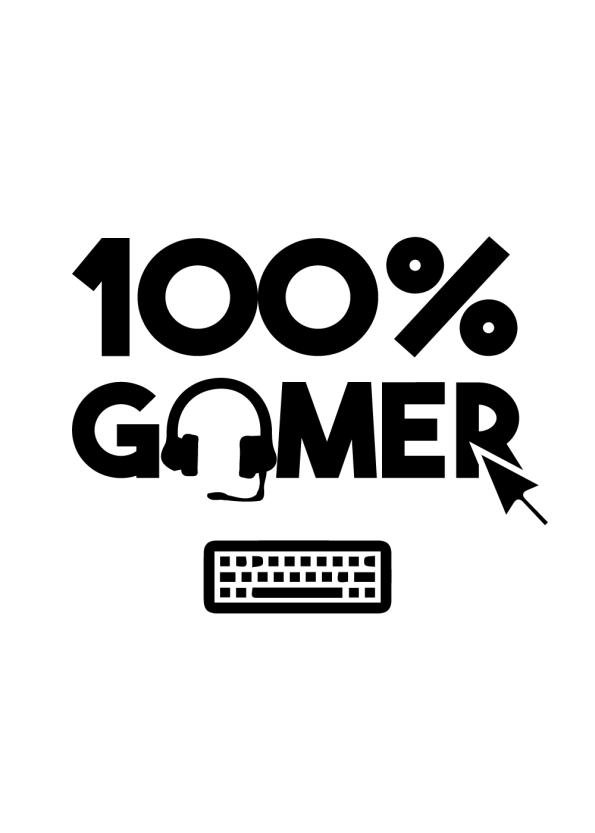 gamerplakater - 100% gamer