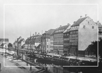 Christianshavn Overgaden-Oven-Vandet-gammel Koebenhavn plakat