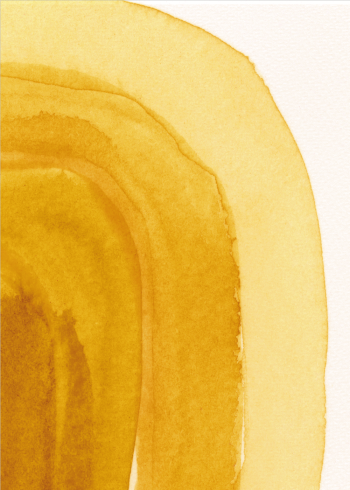 kunstplakater af abstrakt maleri i gule nuancer