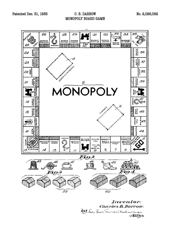monopoly patent tegning