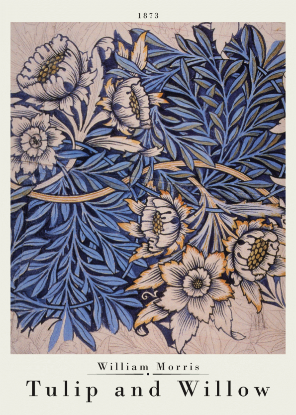 william morris plakat med tupil and willow