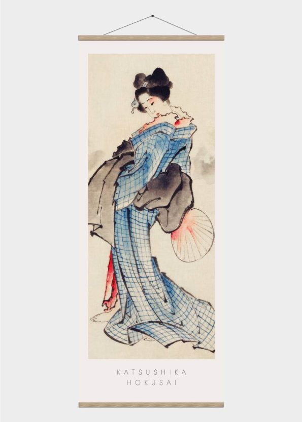 japansk kvinde - japansk kunst plakat
