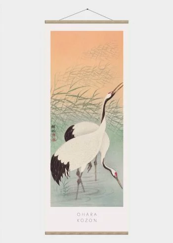 storke - japansk kunst plakat