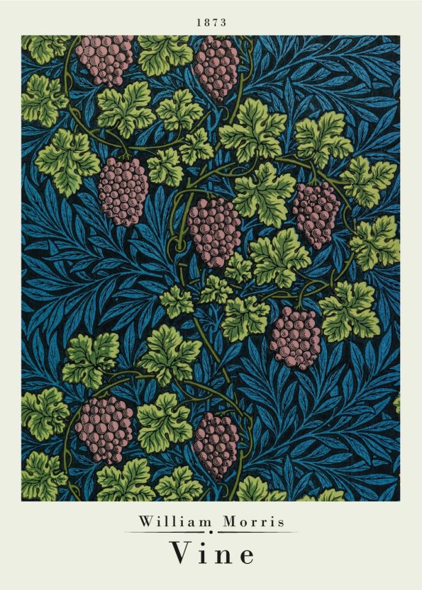 Vine pattern by morris on poster