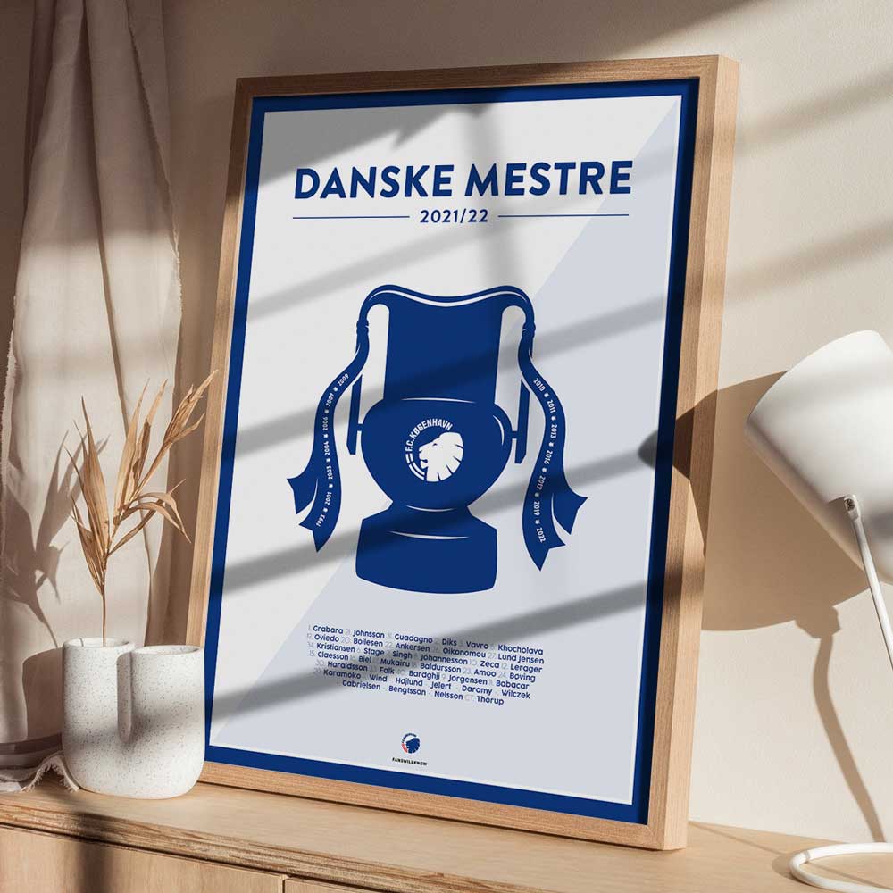 FC - Danske Mestre 21/22 plakat |